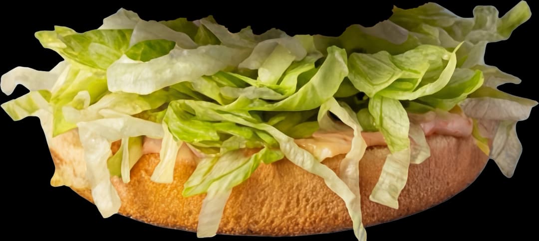 Alsó zsemle salátával